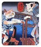 歌川国芳『 猫の涼み 』のマウスパッド：フォトパッド（ 浮世絵シリーズ ）