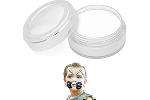 Chisafly フェイスペイント 絵の具 ボディペイント 単色 マタニティペイント 顔ペイント 白塗り ホワイト 安全 無毒 エコ コスプレ 仮装 舞台 ハロウィン (白)