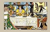 Walter Crane : The Frog Prince Illustration印刷ファブリック壁ステッカー 30x20 16084-AC-W