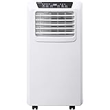 【工事不要】 [山善] スポットクーラー ポータブクーラー ~9畳 (冷房/除湿/送風) 除湿量25L 風量調節2段階 切タイマー リモコン付き 排熱ダクト付き ホワイト YEC-K222(W)