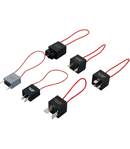 Prismora 9038A Relay Bypass Switch Kit - 6-Pack Fuel Pump Tester With Amp Loop For Automotive Diagnostics