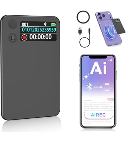 Amazon.co.jp: AI ボイスレコーダー 自動文字起こし ワンタッチ録音