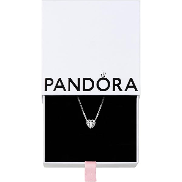 Amazon | PANDORA トリプルストーン ハートコリアーネックレス - 彼女