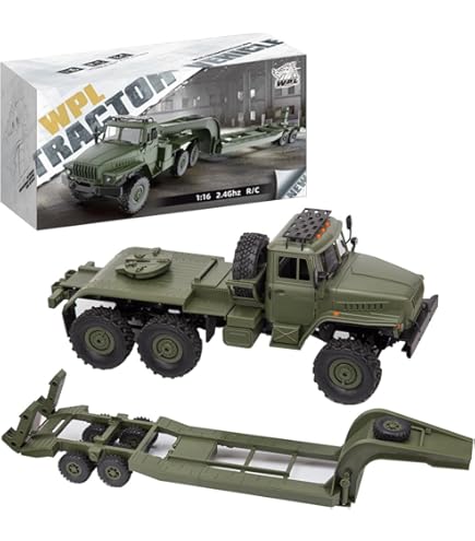 Amazon.co.jp: RCセミトラック、2.4Ghz 6WDリモコン陸軍トラック