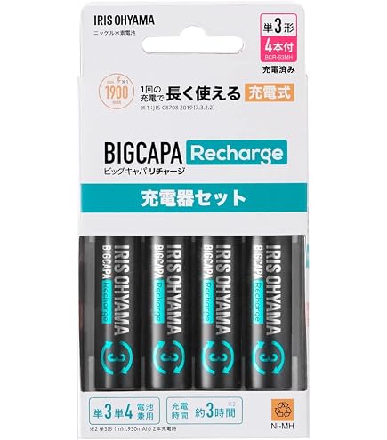 Amazon.co.jp: 単3形ニッケル水素電池ネオチャンプ(4本)と急速充電器 
