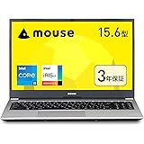 【Amazon.co.jp限定】 mouse 【3年保証】 15.6インチ ノートパソコン B5 (Windows 11 WPS Office搭載 Core i5 16GBメモリ 512GB SSD WEBカメラ 顔認証 テンキー テレワーク ビジネ