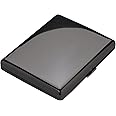 坪田パール タバコ ケース ロングサイズ(100mm) 20本収納 ブラックニッケル プレーン 1-92307-51