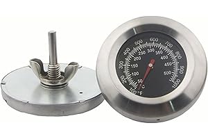 Quikaboo オーブン温度計 オーブン ピザ窯 喫煙温度計 温度ゲージ 温度計 棒状温度計 料理用温度計 バーベキュー