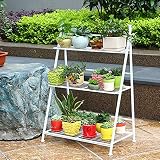 フラワースタンドアートバルコニーリビングルーム多層屋内棚スペース節約フラワーポットフロアスタンディング棚 (色 : A, サイズ さいず : 50cm)