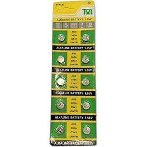 LR41 アルカリボタン電池 10個セット AG3 92A CX41 LR41W 互換 1.55V カメラ ミニゲーム 腕時計 体温計に