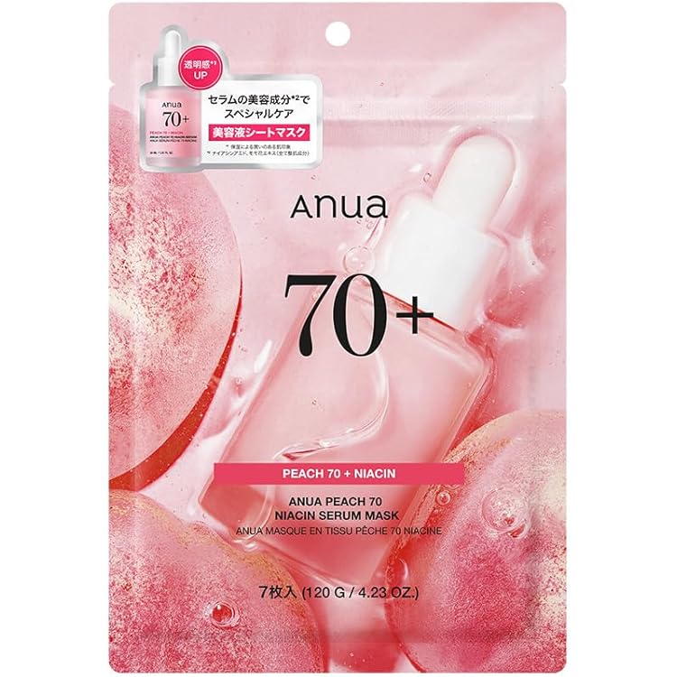 Amazon.co.jp: ANUA(アヌア)桃ナイアシンセラムデイリーマスクパック30