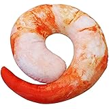 ぷりぷり 甘エビ リアル 首枕 ネックピロー おもしろ 3D 座椅子 クッション お昼寝 配達3〜5労働日まで