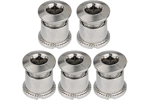 チェーンリングボルト 5 個耐久性のあるスチール軽量マウンテン自転車シングルダブルトリプルチェーンリングボルトサイクリングアクセサリー