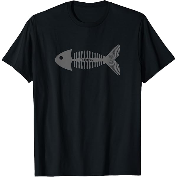 Amazon | 魚の骨 Tシャツ | Tシャツ・カットソー 通販