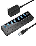 QEEFUN USB ハブ 延長ケーブル (5G（7A）)