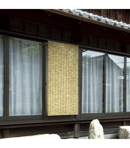 Amazon.co.jp: TRUSCO(トラスコ) 天然すだれ ナチュラル 幅88cm×高さ