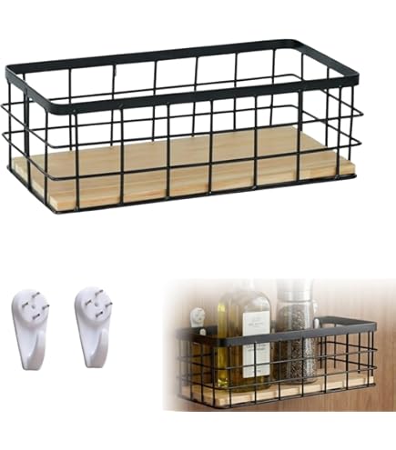 Amazon.co.jp: ネット用薄型網カゴ ブラック 幅27×奥行9×高さ10.2cm 1