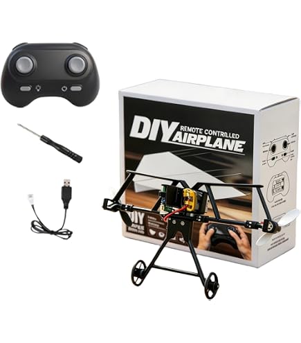 Amazon | 紙飛行機 ラジコン キット ジャイロ搭載 DIY 電動 飛行機