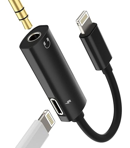 Apple iPhone 6s イヤホン、ケーブル、ACアダプター付き iPhone 通話可能 イヤホン 変換アダプター 3.5mm×ライトニング 変換