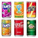 コカ・コーラ 160ml ミニ缶 6種 PSJバラエティBOX （コカコーラ・ファンタオレンジ・ファンタグレープ・ジンジャエール・リアルゴールド・Qooみかん）炭酸飲料 缶 炭酸 ジュース アソート