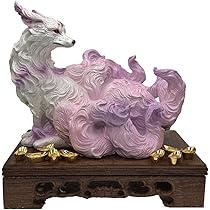 Amazon.co.jp: Fmtop-JP 九尾の狐 置物 玉藻前 九尾の狐姫様