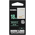 カシオ ネームランド ラベルライター 純正 テープ 18mm XR-18XG 透明に金文字