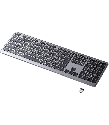 Amazon | テンキー付きワイヤレスキーボード FMV Comfort Keyboard