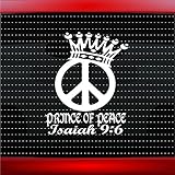 Prince of Peace Isaiah 9 : 6 Christian車ステッカートラックウィンドウビニールデカール ブルー PrinceOfPeaceBabyBlue