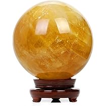 トパーズ　水晶　144g Amazon.co.jp: シトリン 丸玉 シトリントパーズ 黄水晶 水晶玉