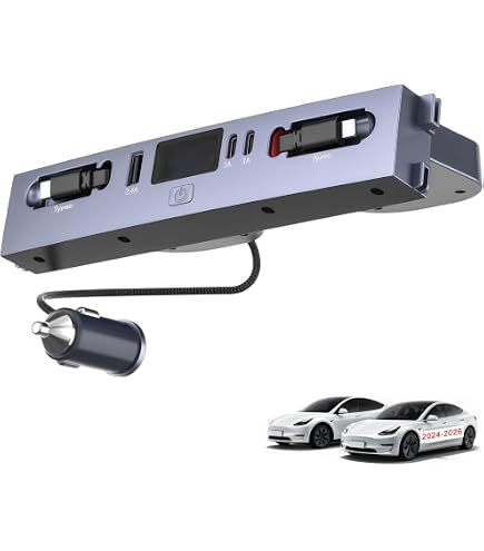 Amazon.co.jp: 車用USB充電器マルチポート 2021 2022 2023 Teslaモデル