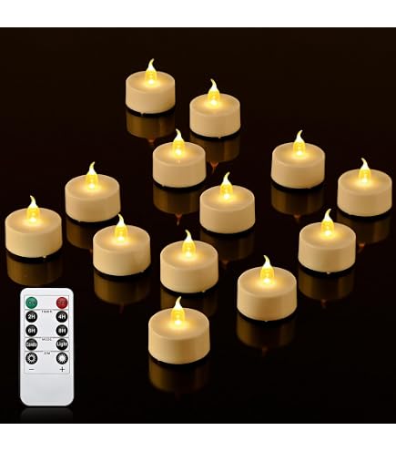 Amazon.co.jp : LED潜水キャンドルライト リモコン付き 防水 花瓶