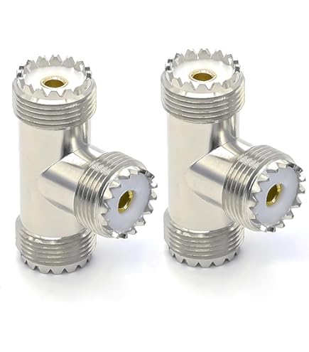 Amazon.co.jp: BOOBRIE M型同軸コネクタ Mメス-Mオス- Mメス T型