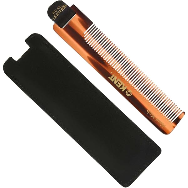 Amazon | KENT(ケント) 革ケース入メンズコーム(革タグ付コーム) 1個