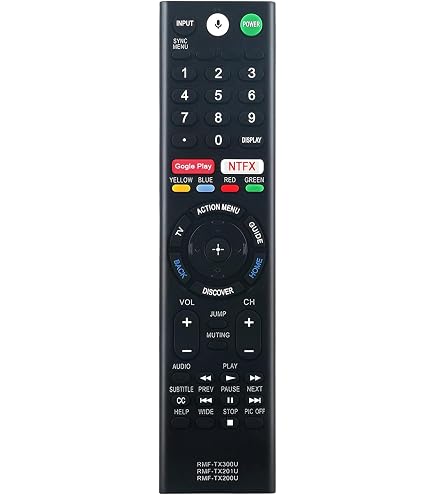 Amazon | オリジナル ソニー RMT-TX200B TVリモコン Netflixボタン付き