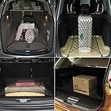 Klugh（TM）1PCSユニバーサルナイロン車のリアカーゴトランクストレージオーガナイザーネット74.5のx 55センチメートル/ 72のx 64センチメートル