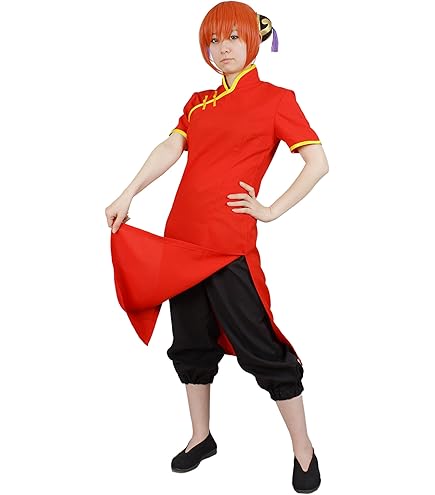 Amazon.co.jp: 銀魂 神楽風 コスプレ 衣装【 チャイナドレス +