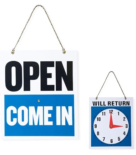 Amazon | アメリカン プラスチック サインボード OPEN CLOSED 【S