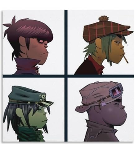 Amazon.co.jp: Buyartforless Gorillaz All Here - ファミリーポート