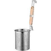 Amazon.co.jp: Asdays 湯切りザル てぼ 麺 キッチン用品 フック付き