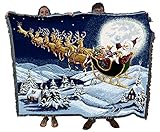 Pure Country Weavers Christmas Magic Tapestry Throw Blanket