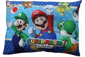 スーパーマリオ ジュニアまくら 28×39cm 「レッツドリーム」 マリオ ルイージ（M-JM2839-M）