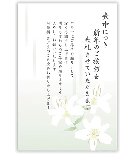 Amazon | 喪中はがき 10枚 切手付き官製ハガキ 手書き記入タイプ