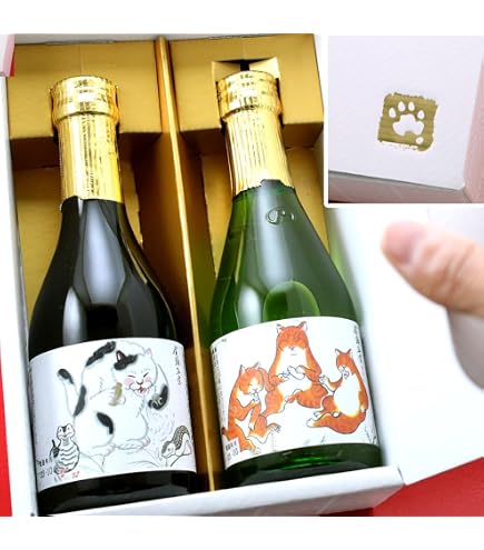 Amazon.co.jp: 山形県 千代寿 月夜の眠り 黒猫ボトル 純米吟醸酒 720ml