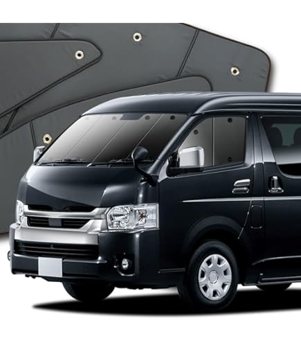 Amazon | 趣味職人 プライバシー サンシェード 車 ハイエース 100系