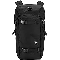 NIXON ブラック ロールトップバックパック Hauler 25L Backpack | Black | REPREVE Recycled Plastic