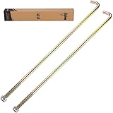 10L0L Golf Cart Zinc Plated Battery Hold Down Rod 12.5" J-Bolt &Nut for Yamaha G29 Drive Electric Models Replace OEM# JW2-H21