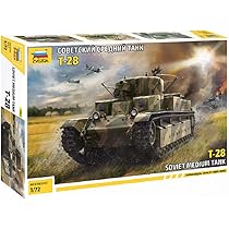 戦車の模型28台 Amazon | ズベズダ 1/72 ソビエト軍 T-28中戦車 プラモデル