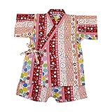 【SiShuNon/SKAPE】ウサギ・水風船甚平スーツ エスケープ 女の子 ウサギ 水風船 総柄 夏祭り お祭り 甚平 90 5 ピンク