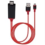 USB C HDMIケーブル 4K Type C (Thunderbolt 3対応) HDMI変換アダプター USB-A給電可【充電しながら投影】 USB Type-C からHDMIへ映像信号を変換するHDMIケーブルです 1.8M