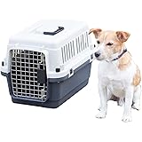 【OFT】 ペットケンネル ファーストクラス L55 【外寸】幅36.5×奥56×高33.5cm 本体重量(約)：2.4kg 犬 キャリー 猫 キャリー ペットキャリー ゲージ ハードキャリー 取っ手付き 室内用ハウス IATA安全基準クリア ※スチ
